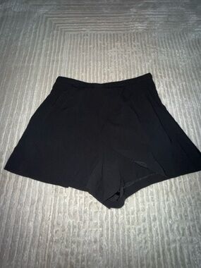 Babaton Black High-Rise Skort Shorts